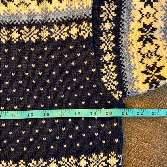 NWT Natural Style‎ Wool Beautiful Winter Blue Cardigan - Picture 9 of 10